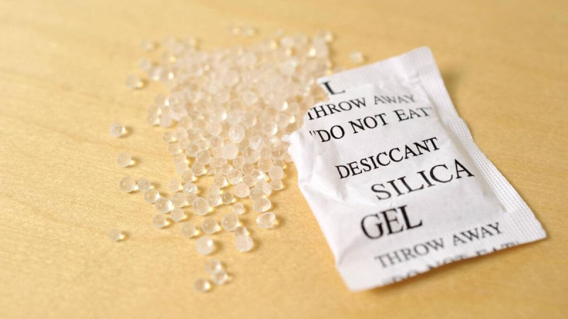 Sử dụng vật liệu hút ẩm Silica gel