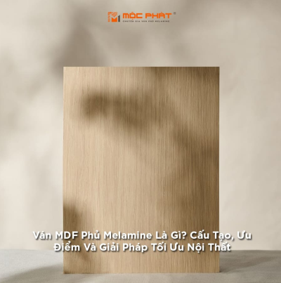 Ván MDF Phủ Melamine Là Gì? Cấu Tạo, Ưu Điểm Và Giải Pháp Tối Ưu Nội Thất