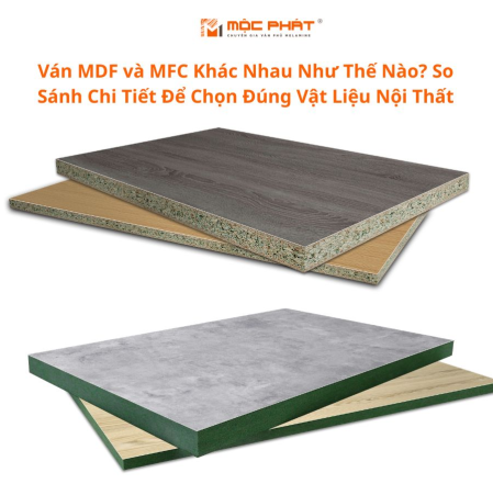 Ván MDF và MFC Khác Nhau Như Thế Nào? So Sánh Chi Tiết Để Chọn Đúng Vật Liệu Nội Thất
