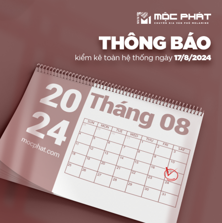 Mộc Phát Thông Báo Kiểm Kê Toàn Hệ Thống Vào Ngày 17/8/2024