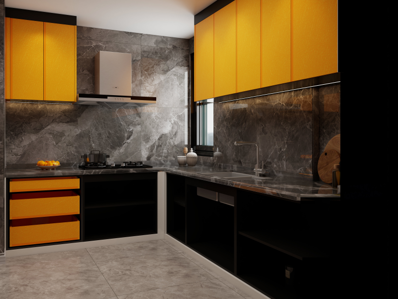 Ph&ograve;ng bếp ứng dụng Melamine 0037