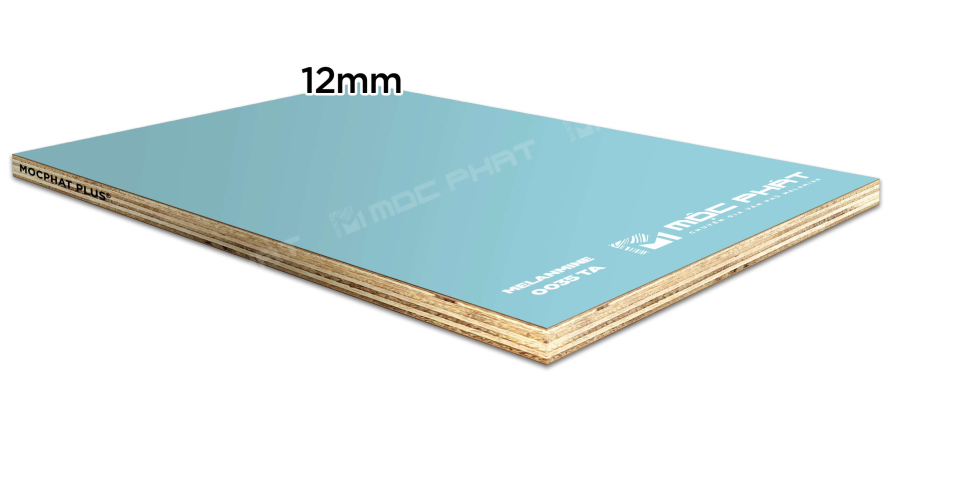 Tấm Plywood 12mm phủ Melamine